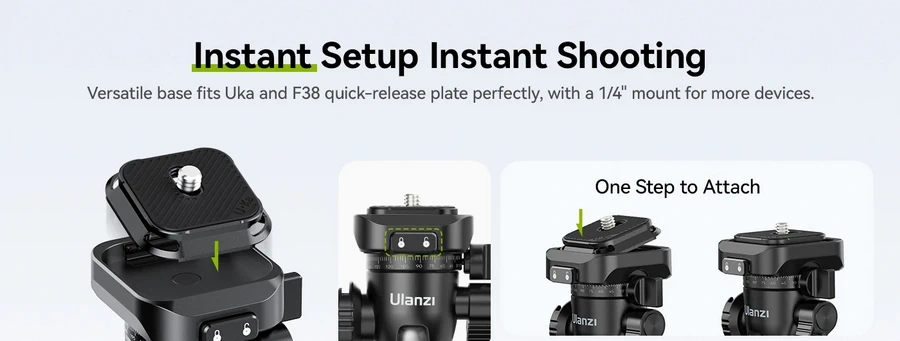 Ulanzi TT38 One-Click Opening Tripod (T070GBB1) by  in  - EC MALL