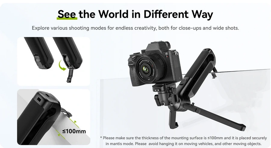 Ulanzi TT38 One-Click Opening Tripod (T070GBB1) by  in  - EC MALL