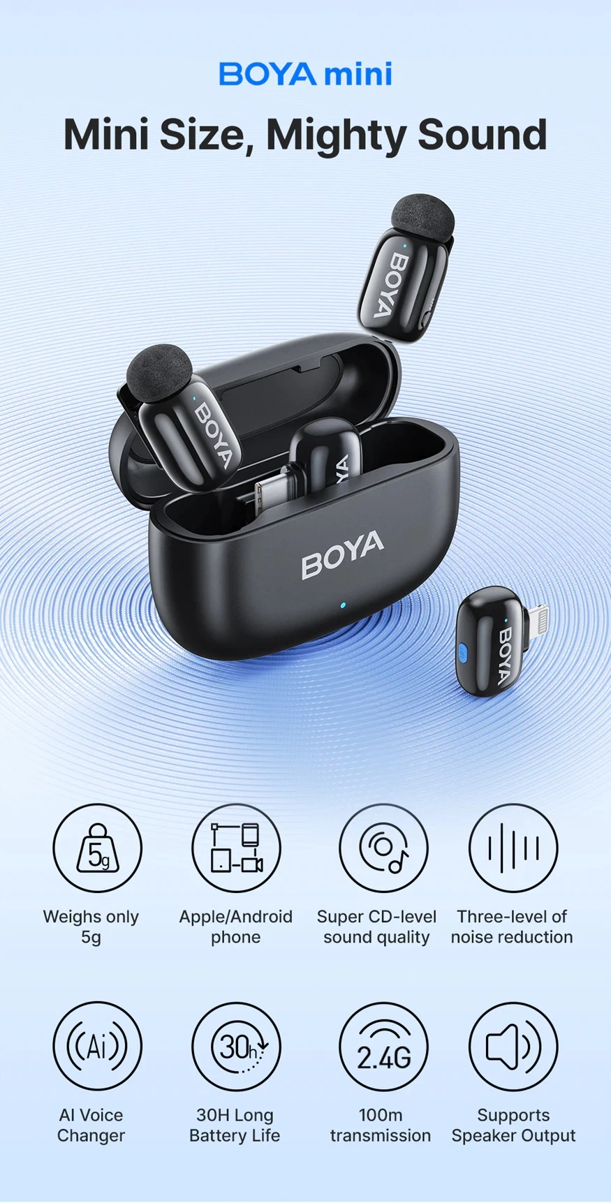 BOYA MINI Wireless Microphone by  in  - EC MALL