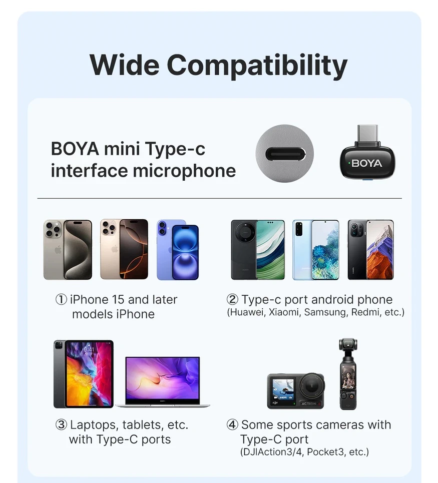 BOYA MINI Wireless Microphone by  in  - EC MALL
