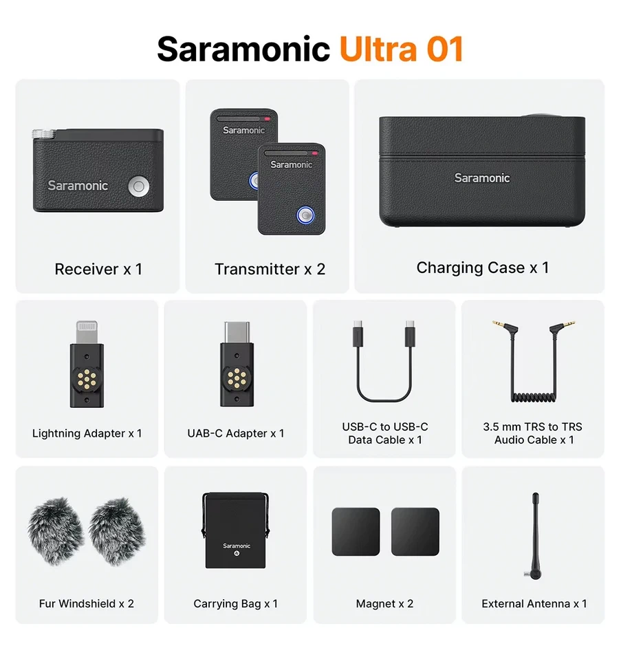 Saramonic Ultra Ultimate 2 Channel Wireless Microphone System with Timecode by  in  - EC MALL