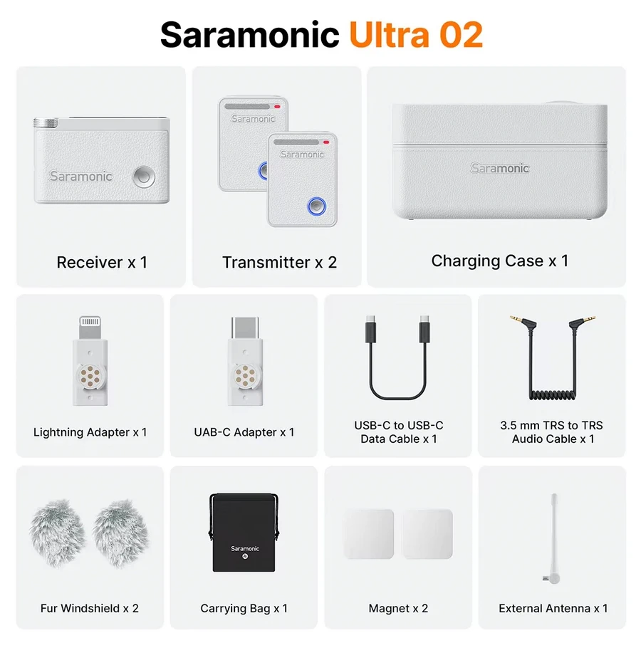 Saramonic Ultra Ultimate 2 Channel Wireless Microphone System with Timecode by  in  - EC MALL