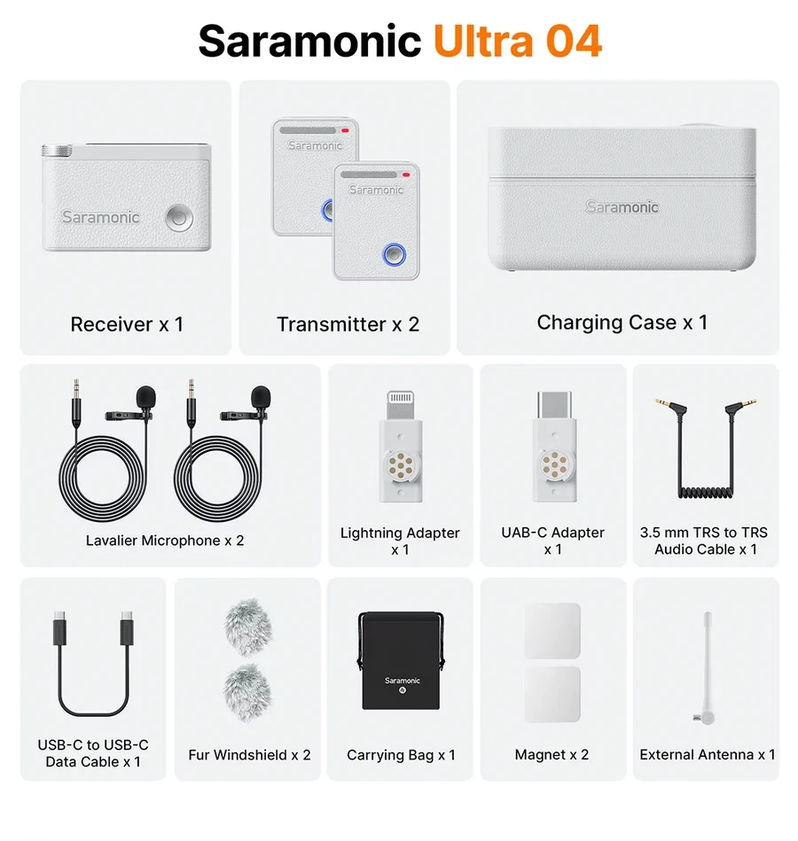 Saramonic Ultra Ultimate 2 Channel Wireless Microphone System with Timecode by  in  - EC MALL