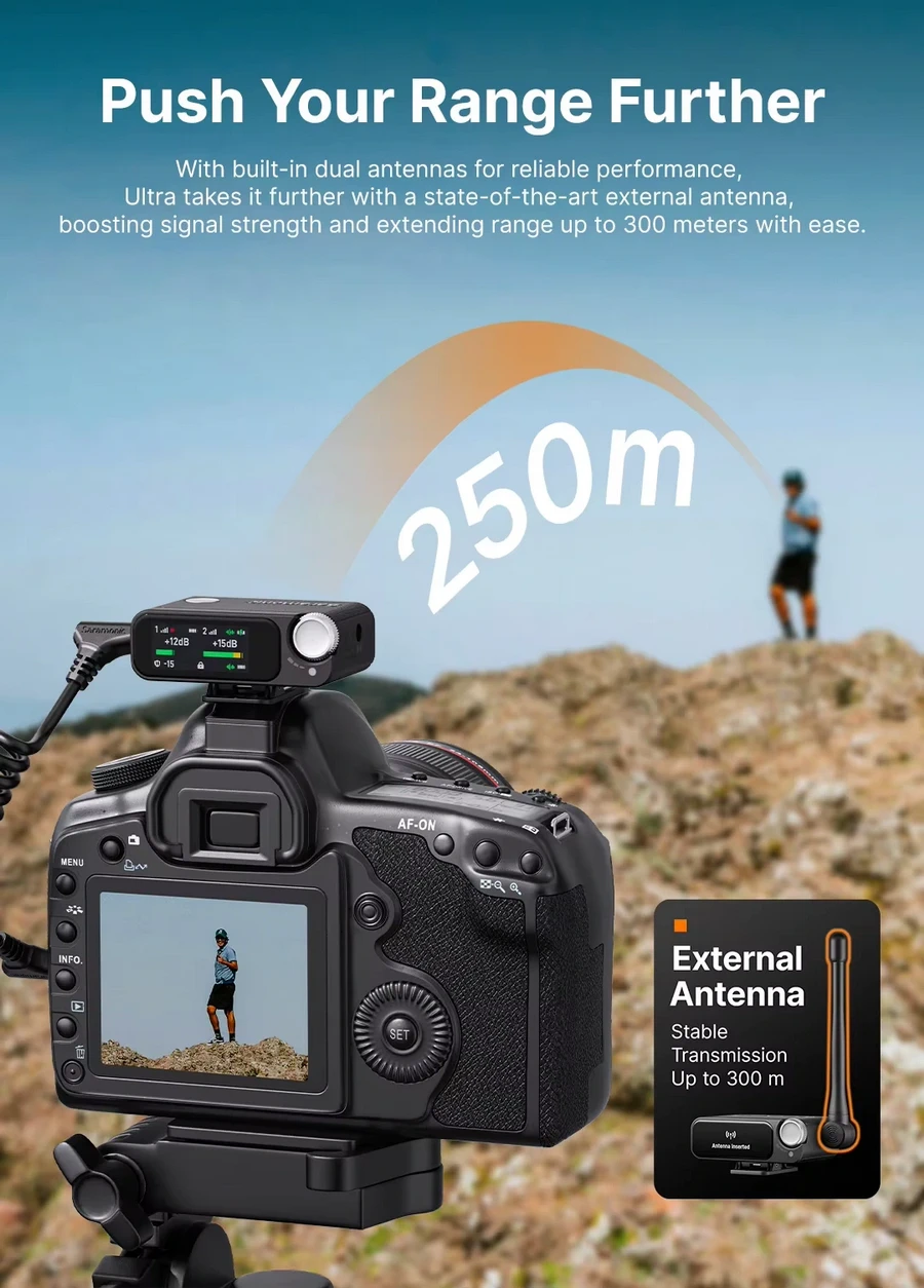 Saramonic Ultra Ultimate 2 Channel Wireless Microphone System with Timecode by  in  - EC MALL