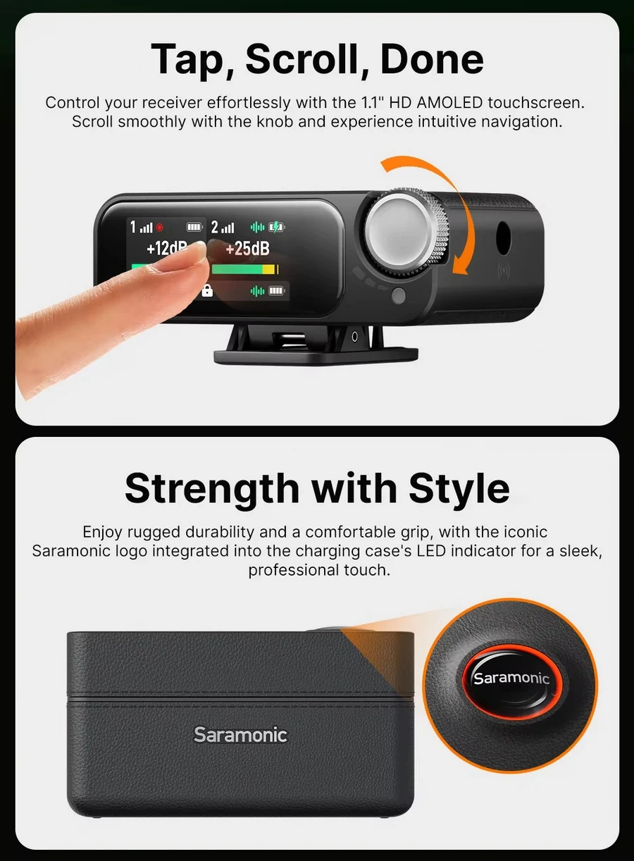 Saramonic Ultra Ultimate 2 Channel Wireless Microphone System with Timecode by  in  - EC MALL