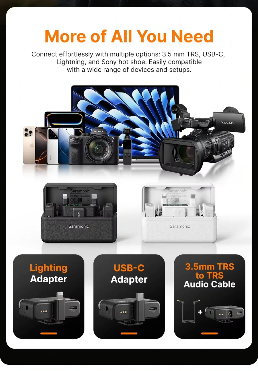 Saramonic Ultra Ultimate 2 Channel Wireless Microphone System with Timecode by  in  - EC MALL