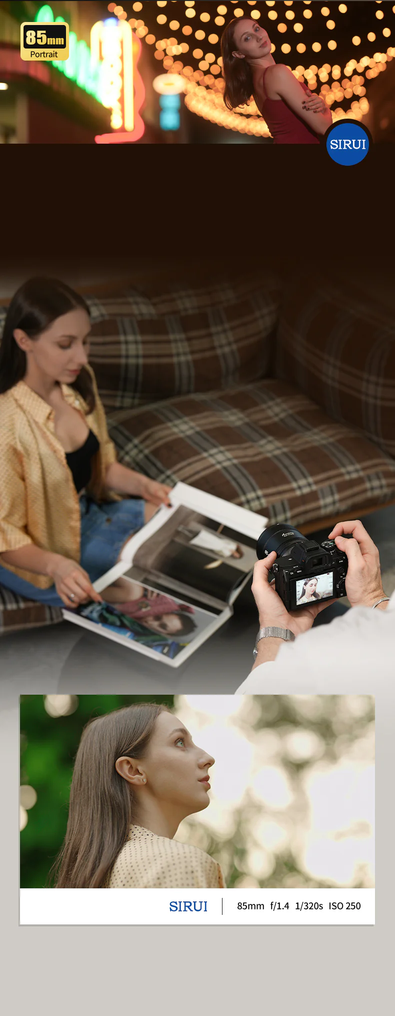 Sirui Aurora 85mm f/1.4 Full-Frame Autofocus Lens by  in  - EC MALL