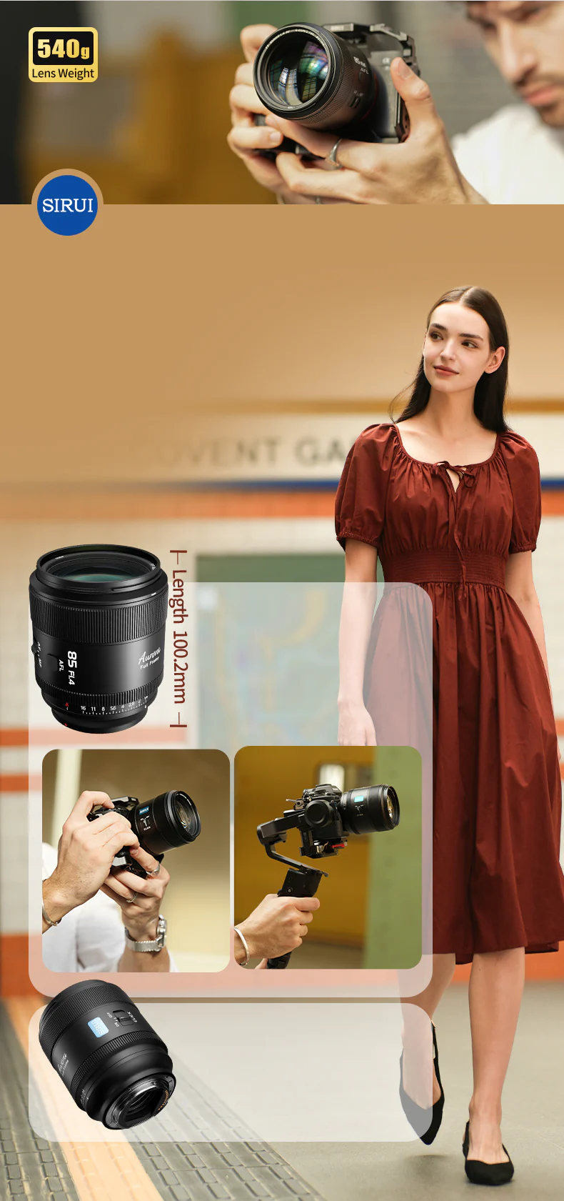 Sirui Aurora 85mm f/1.4 Full-Frame Autofocus Lens by  in  - EC MALL