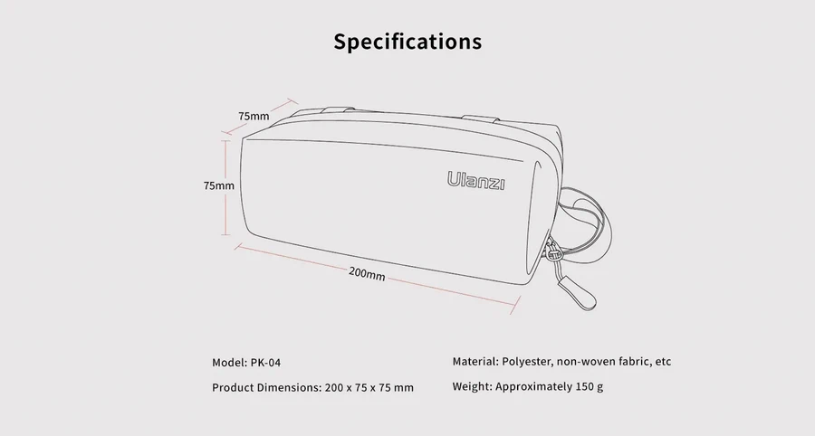 Ulanzi PK-04 Carrying Bag For DJI Osmo Pocket 3 B012 by  in  - EC MALL