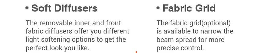 Godox Softbox QR-P120G Quick Release Parabolic Softbox 120cm. With Grid - Bowen Mount (QR-P120) by  in  - EC MALL