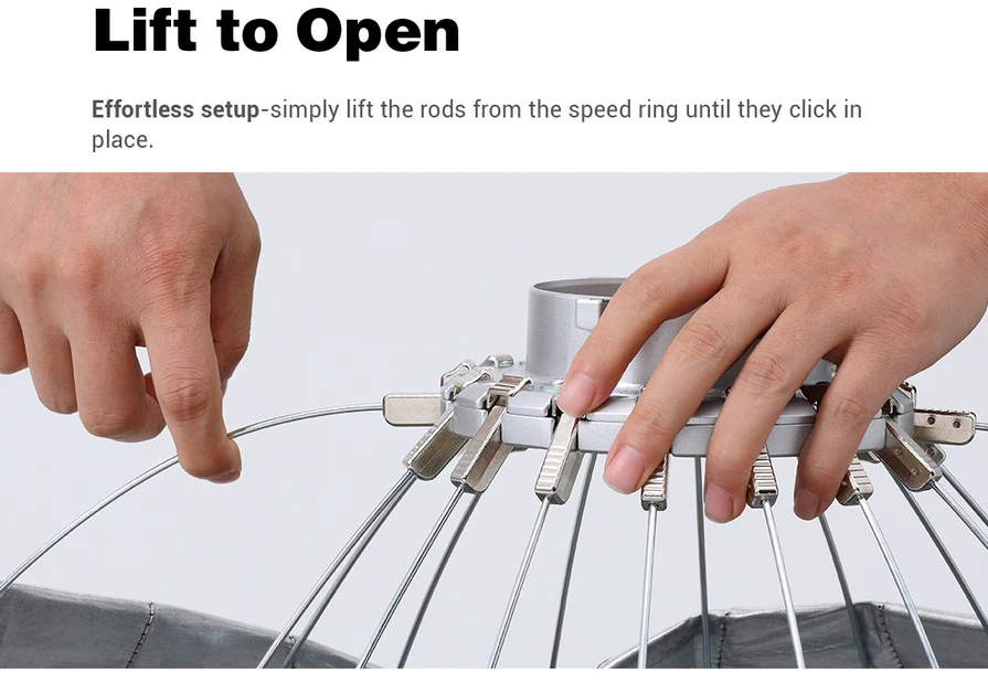 Godox Softbox QR-P120G Quick Release Parabolic Softbox 120cm. With Grid - Bowen Mount (QR-P120) by  in  - EC MALL