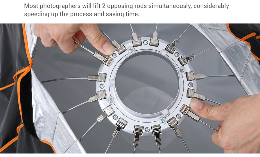 Godox Softbox QR-P120G Quick Release Parabolic Softbox 120cm. With Grid - Bowen Mount (QR-P120) by  in  - EC MALL