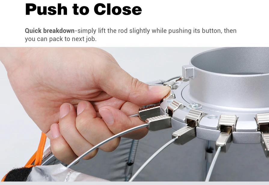 Godox Softbox QR-P120G Quick Release Parabolic Softbox 120cm. With Grid - Bowen Mount (QR-P120) by  in  - EC MALL