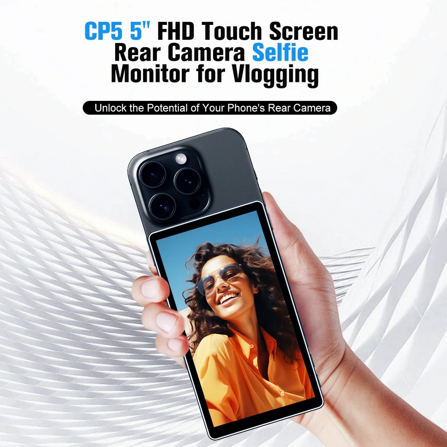 Shimbol CP5 5” FHD Touch Screen Rear Camera Selfie Monitor for Vlogging by  in  - EC MALL