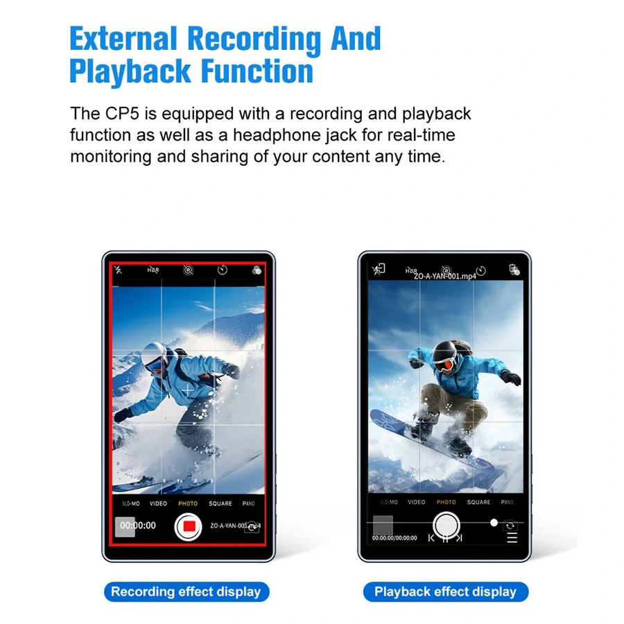 Shimbol CP5 5” FHD Touch Screen Rear Camera Selfie Monitor for Vlogging by  in  - EC MALL