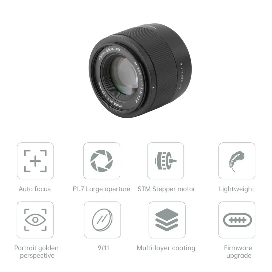 Viltrox AF 56mm f/1.7 Air APS-C Lens For Sony E-Mount by  in  - EC MALL