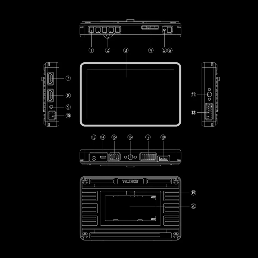 Viltrox DC-X2 6" Touchscreen HD Monitor by  in  - EC MALL
