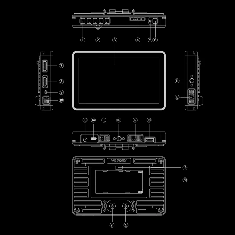 Viltrox DC-X2 6" Touchscreen HD Monitor by  in  - EC MALL