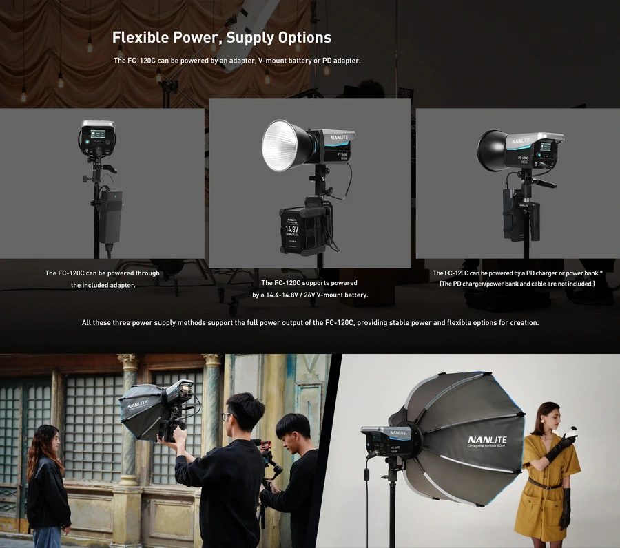 Nanlite FC-120C LED RGBW Spot Light by  in  - EC MALL