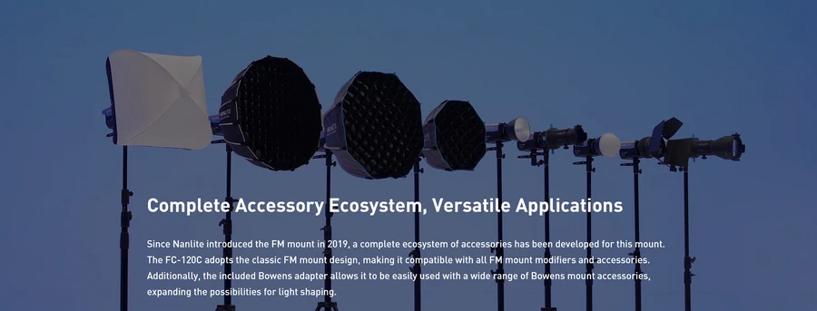 Nanlite FC-120C LED RGBW Spot Light by  in  - EC MALL