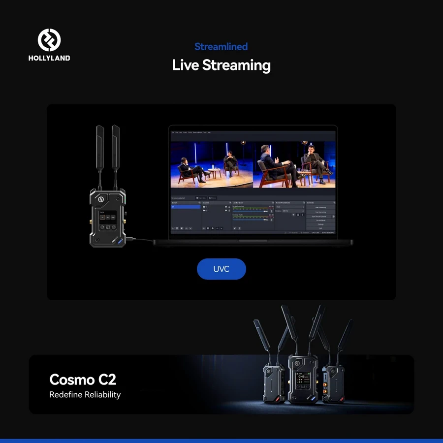 Hollyland Cosmo C2 SDI/HDMI Wireless Video Transmission System by  in  - EC MALL