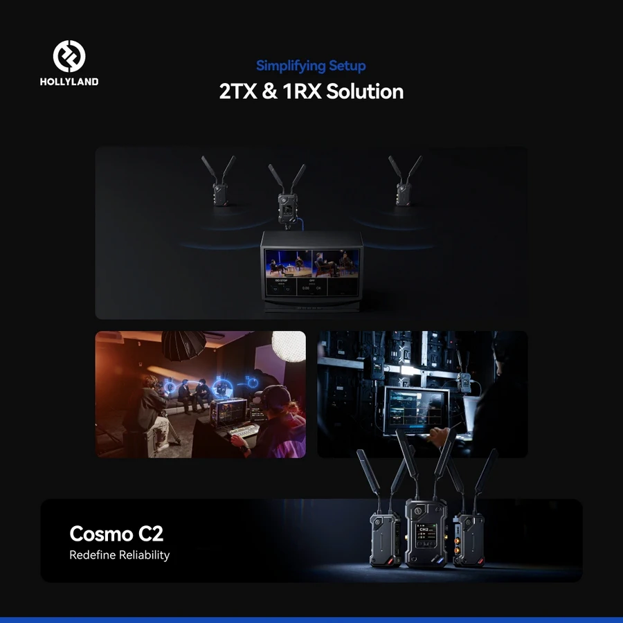 Hollyland Cosmo C2 SDI/HDMI Wireless Video Transmission System by  in  - EC MALL