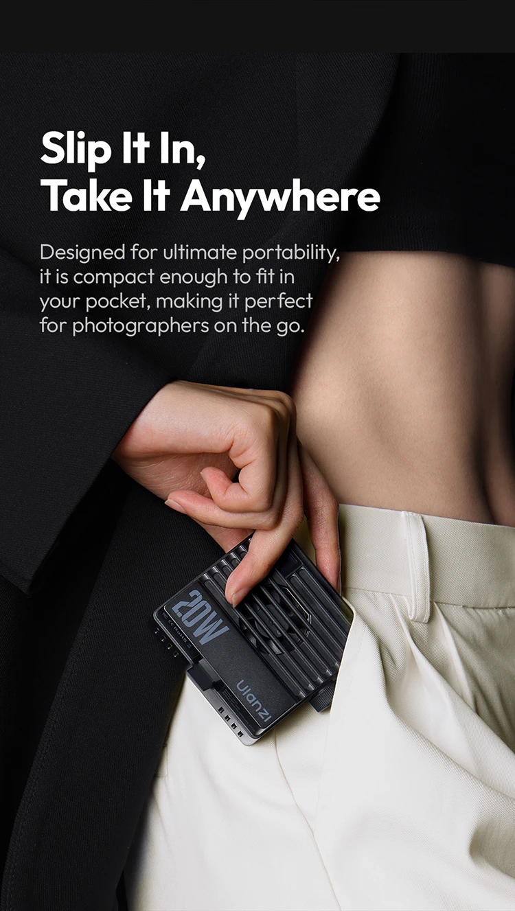 Ulanzi LE20 20W RGB Pocket Light by  in  - EC MALL