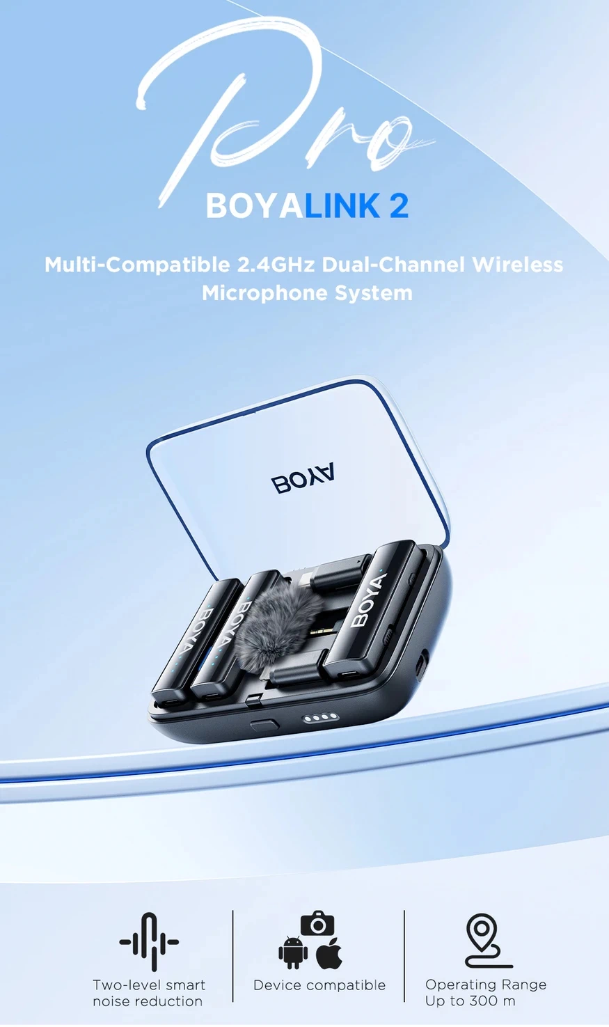 BoyaLink 2 Wireless Microphone System (2TX + 1RX) by  in  - EC MALL