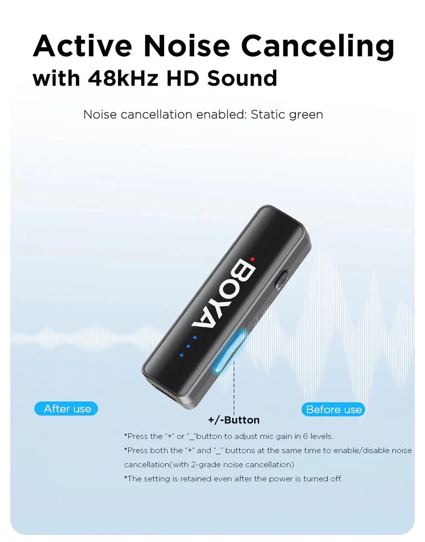 BoyaLink 2 Wireless Microphone System (2TX + 1RX) by  in  - EC MALL