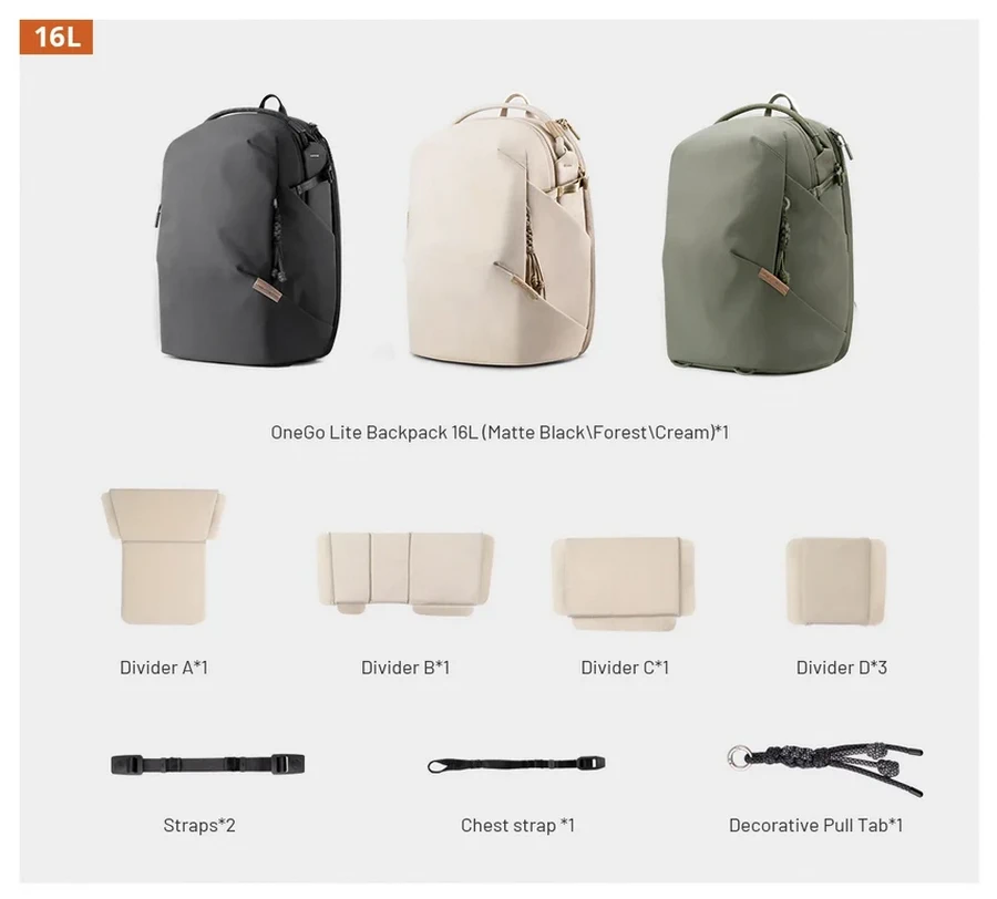 PGYTECH OneGo Lite Backpack 16L by in - EC MALL