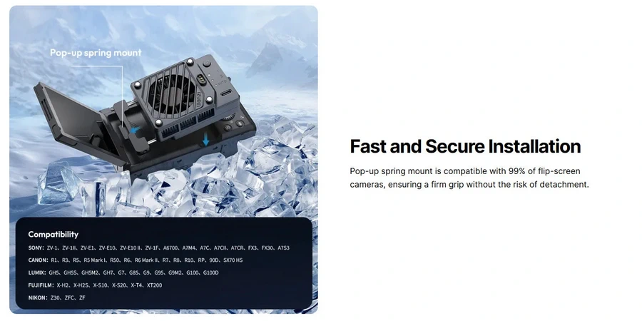 Ulanzi CU01 Thermostatic Semiconductor Camera Cooler Kit by  in  - EC MALL