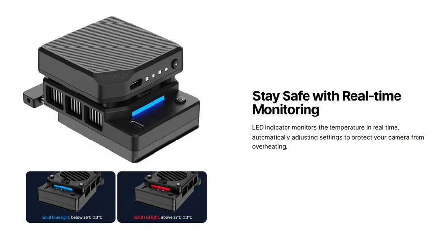 Ulanzi CU01 Thermostatic Semiconductor Camera Cooler Kit by  in  - EC MALL
