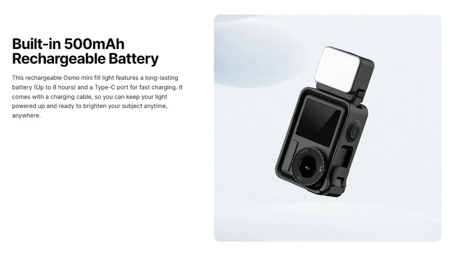 Ulanzi LM18 Mini LED Video Light For DJI Osmo Action 4/3 & Pocket 3 by  in  - EC MALL