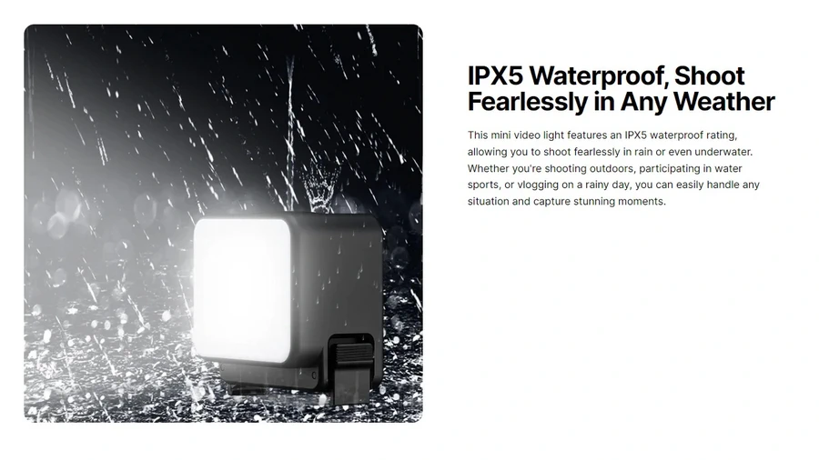 Ulanzi LM18 Mini LED Video Light For DJI Osmo Action 4/3 & Pocket 3 by  in  - EC MALL