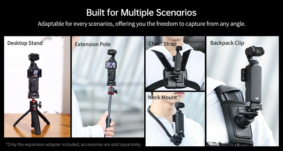 Ulanzi PK10 Osmo Pocket 3 Expansion Adapter with Charging Port by  in  - EC MALL