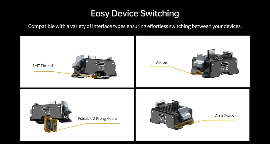 Ulanzi PK10 Osmo Pocket 3 Expansion Adapter with Charging Port by  in  - EC MALL