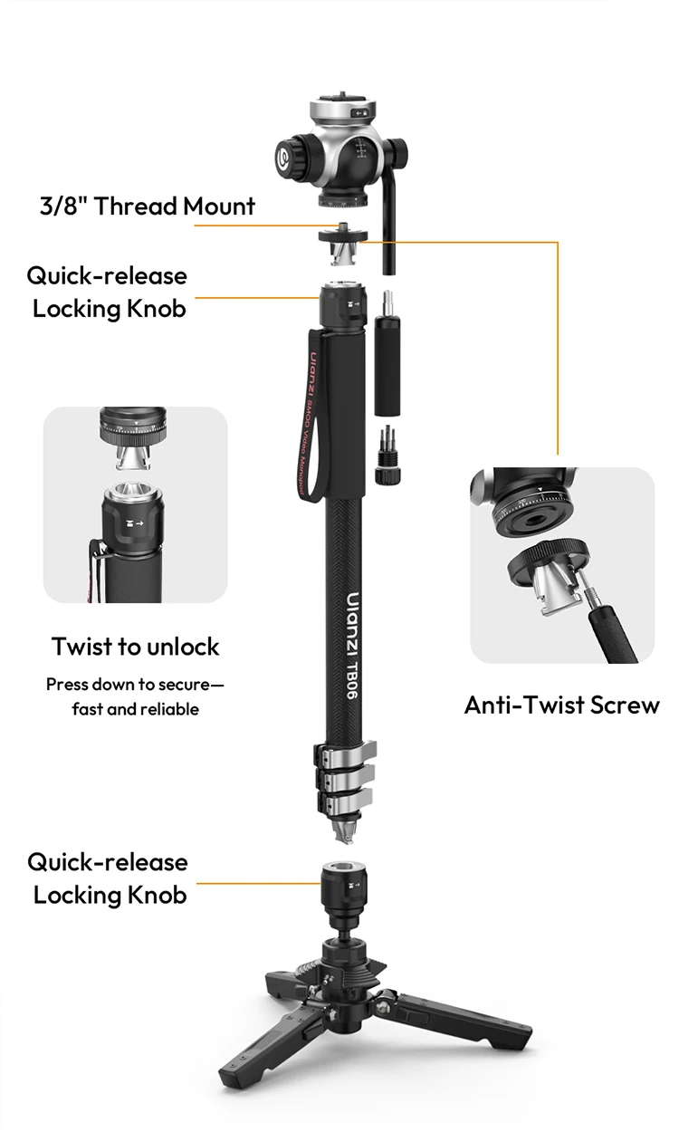 Ulanzi TB06 SMOD Video Monopod by  in  - EC MALL