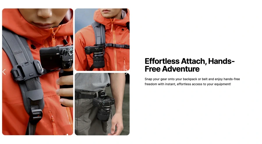 Ulanzi UKA07 UKA Quick-Release Kit for Camera Backpack Strap Clip by  in  - EC MALL