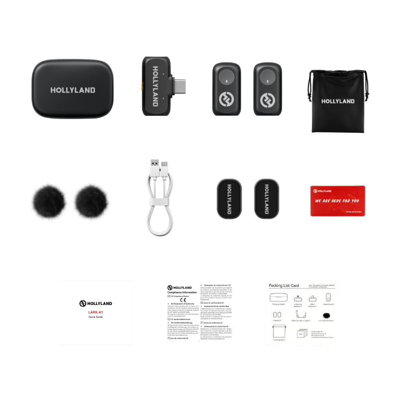 HollyLand Lark A1 DUO Wireless Microphone by  in  - EC MALL
