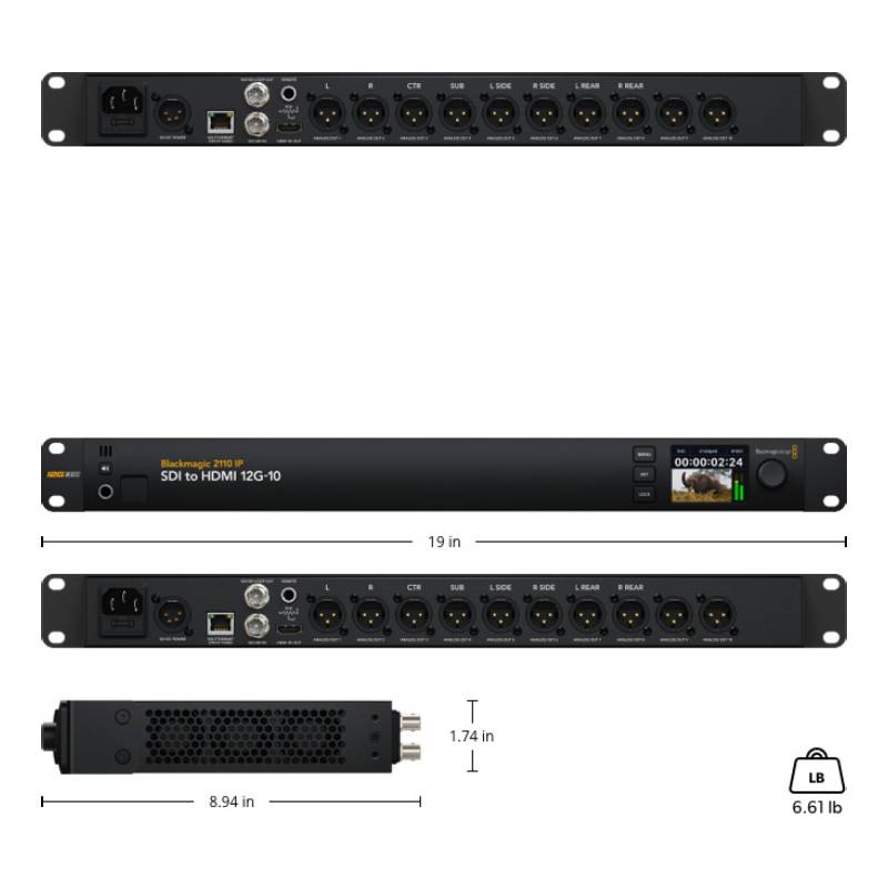 Blackmagic 2110 IP SDI to HDMI 12G-10 by  in  - EC MALL