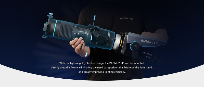 Nanlite  Bowens Mount Projection Attachment 25°-45° by  in  - EC MALL