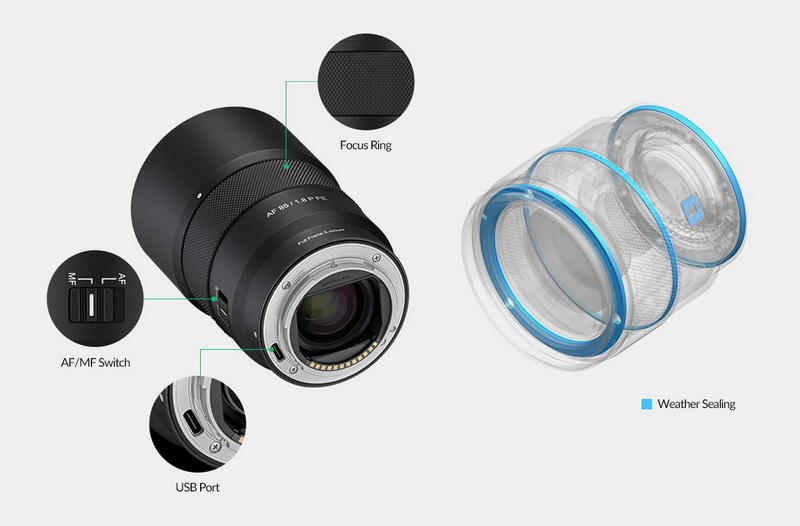 Samyang AF 85mm f/1.8 P FE lens by  in  - EC MALL