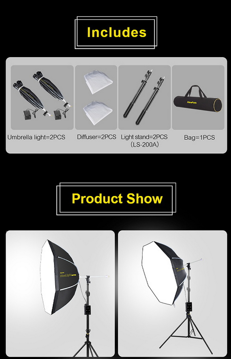 Nicefoto Studio Starter Kit by  in  - EC MALL