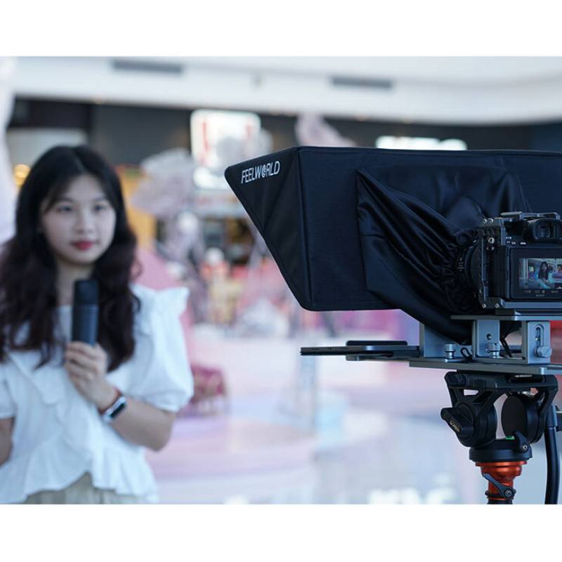 FeelWorld TP16 16 Inch Folding Teleprompter Supports up to 16" Tablet Horizontal Vertical Prompting by  in  - EC MALL