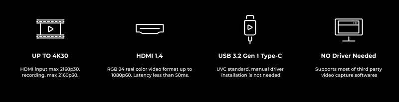 Gera Solo II 4K HDMI To USB3.2 Capture Card by  in  - EC MALL