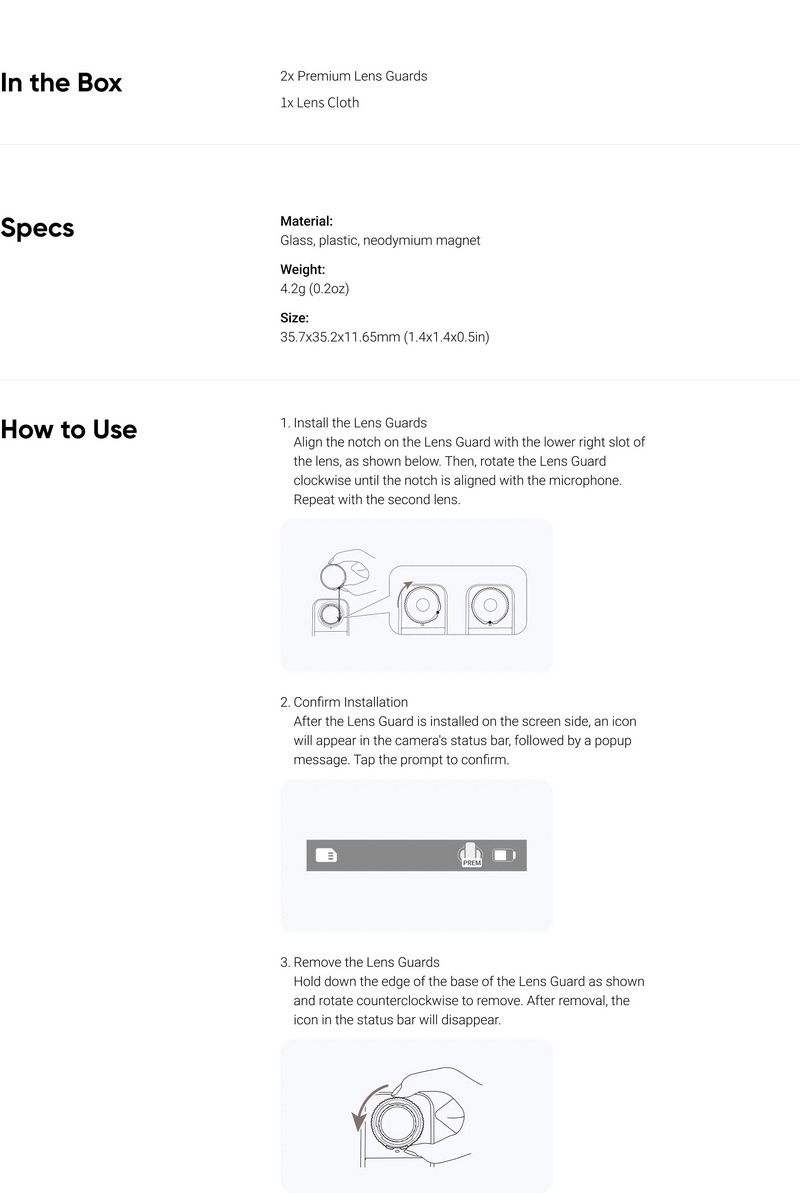 Insta360 X5 Premium Lens Guards by  in  - EC MALL
