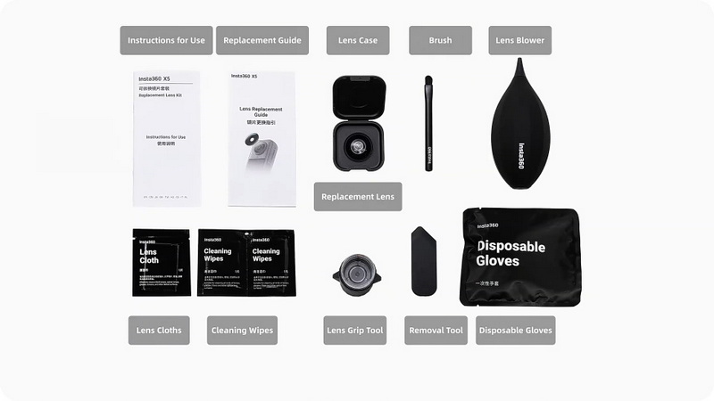 Insta360 X5 Replacement Lens Kit by  in  - EC MALL