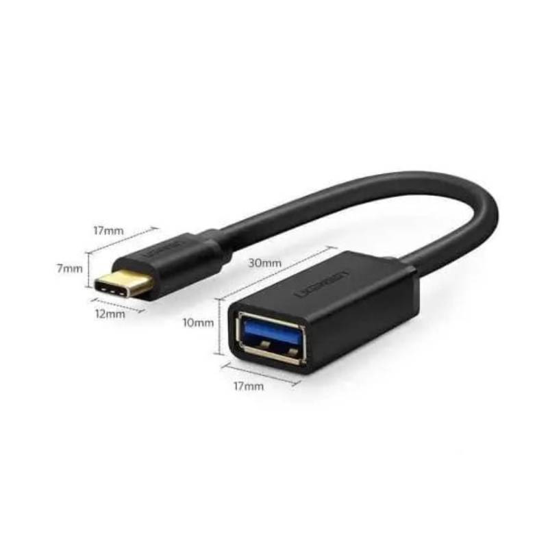 Ugreen 30701 USB-C Male to USB 3.0 A Female Cable Black by  in  - EC MALL
