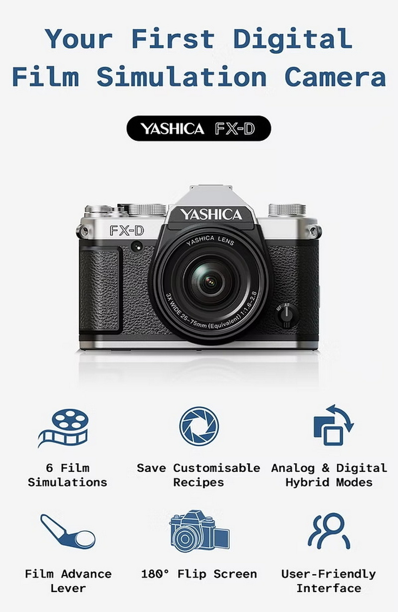 YASHICA FX-D 300 Digital Film Simulation Camera by  in  - EC MALL