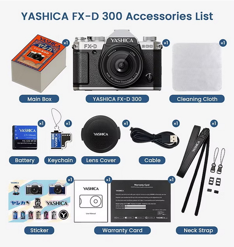 YASHICA FX-D 300 Digital Film Simulation Camera by in - EC MALL